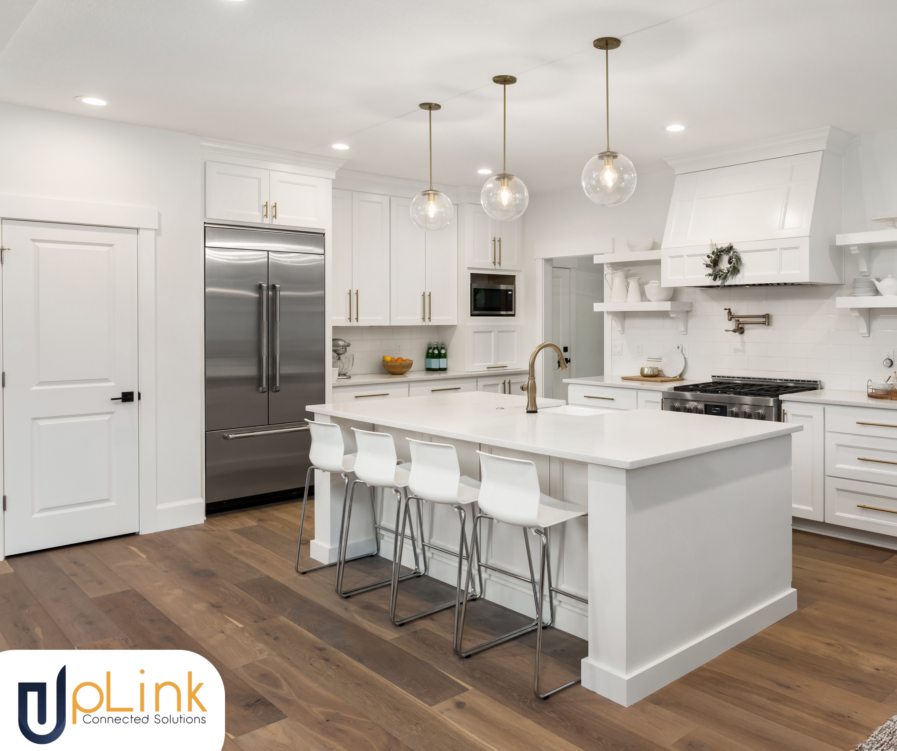 pretty white kitchen