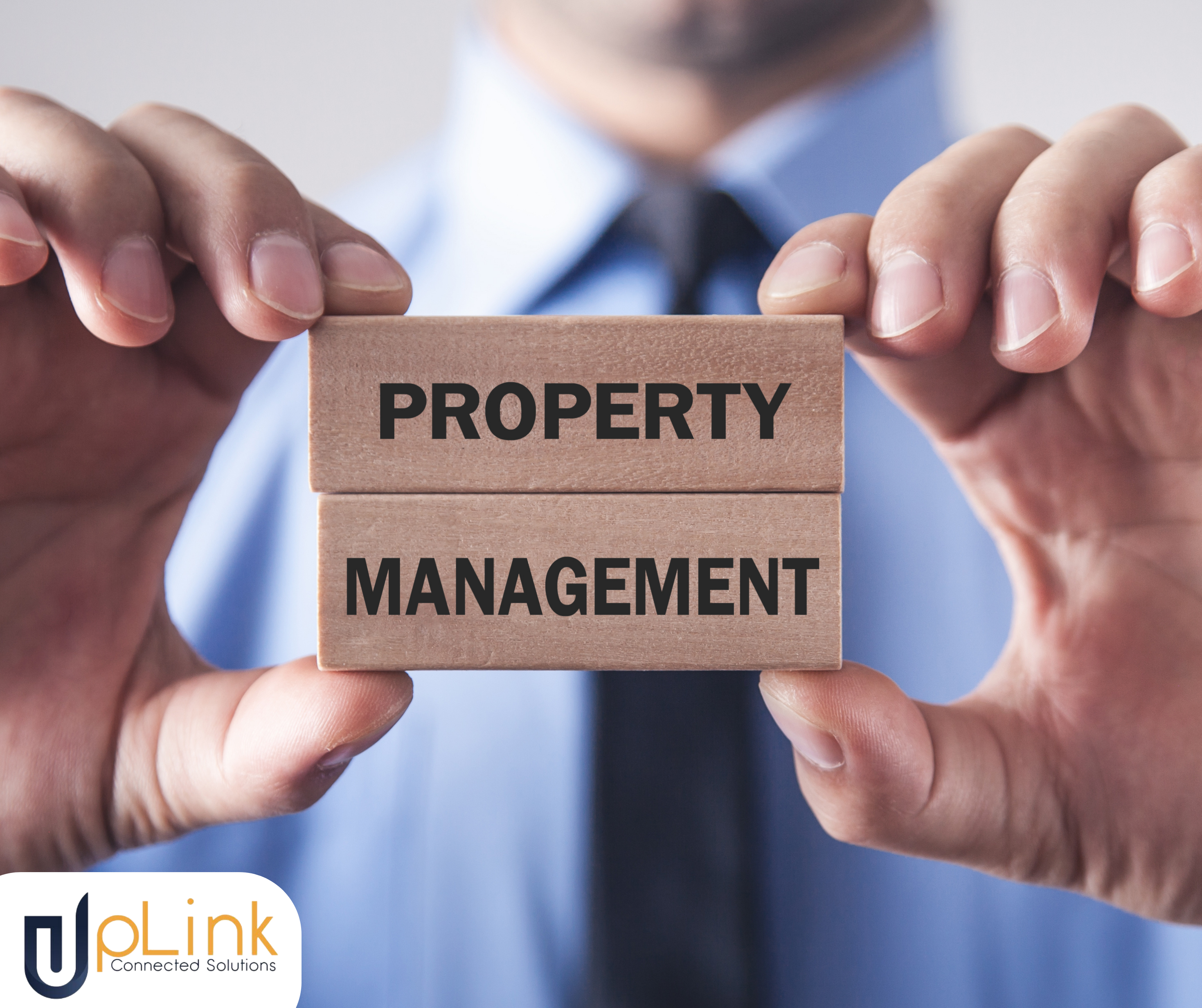 wooden blocks with word property management